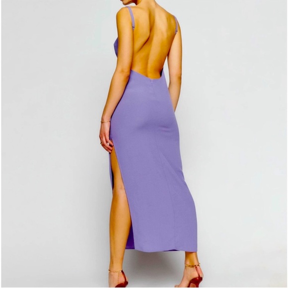 Reformation Banff open back dress size